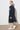 Damen Mantel Mira Long in Navy-Blau, Seitenansicht
