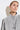 Damenmantel Coat Mira Long, silbergrau, Detailansicht
