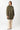 leichter Longbomber für Damen mit organischen Steppungen in olive-grün