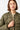 leichter Longbomber für Damen mit organischen Steppungen in olive-grün