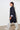 Damen Mantel Blain in Navy-Blau, Seitenansicht