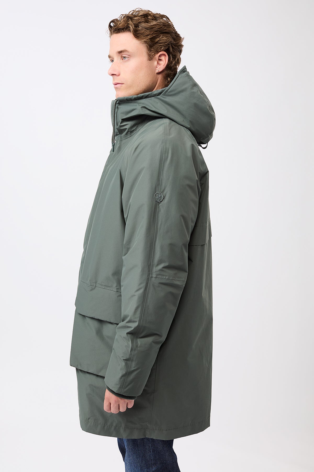 Herren Parka grün