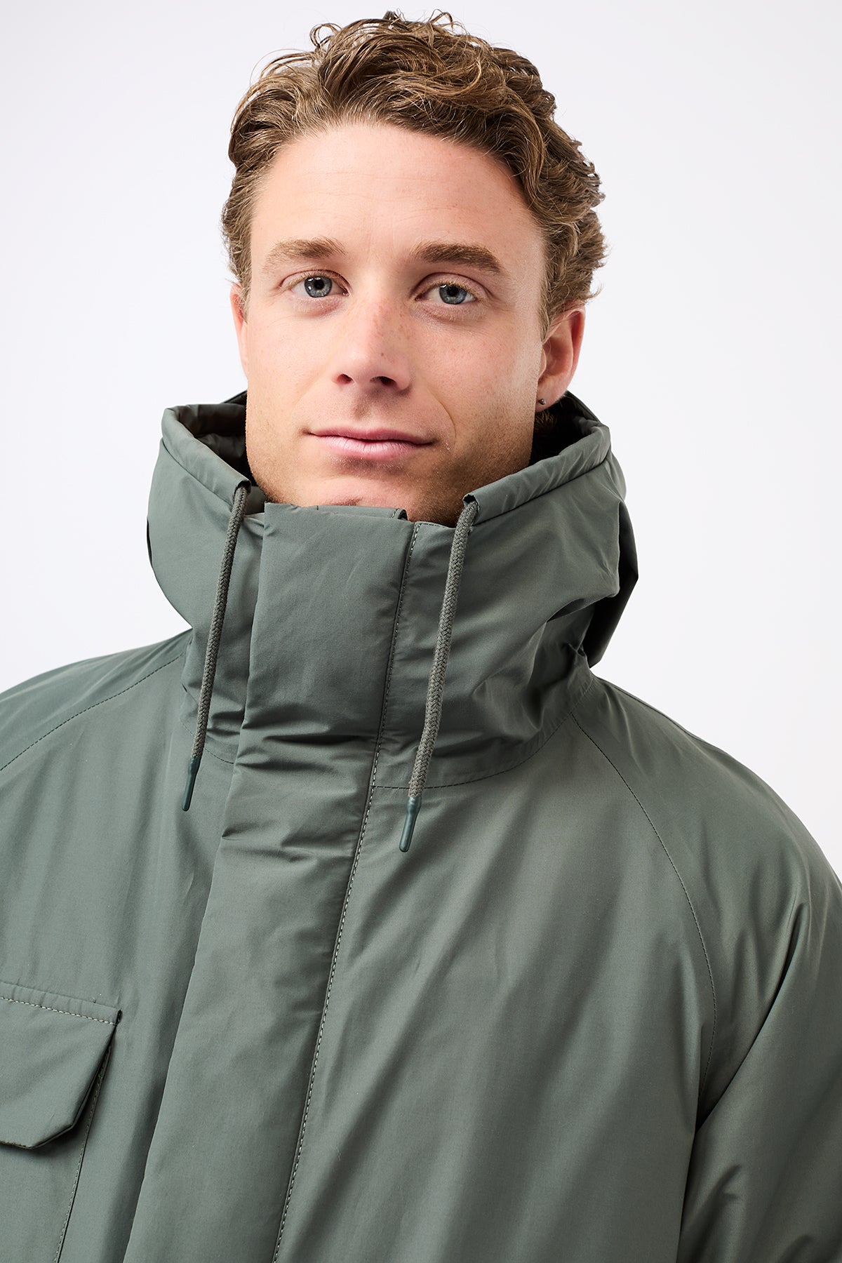 Herren Parka grün
