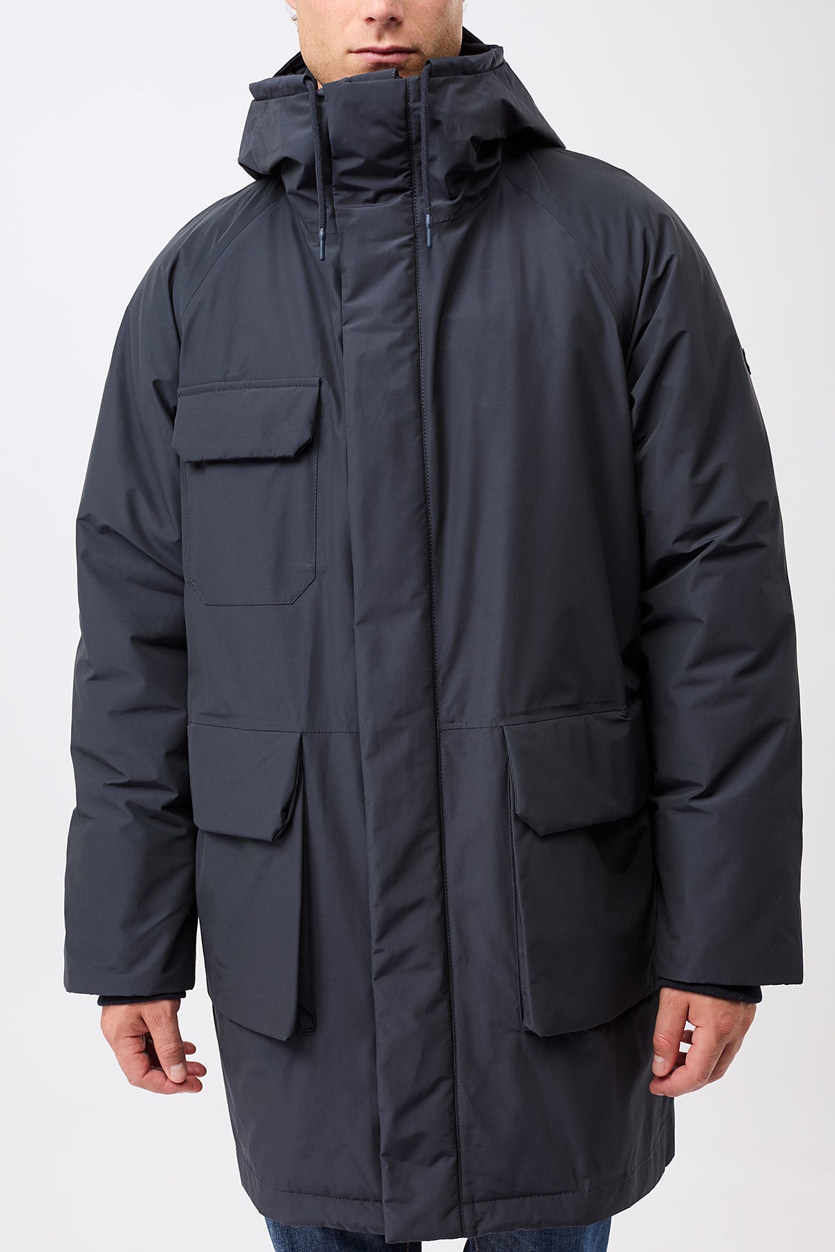 Herren Parka dunkelblau