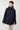 Damen Kurz Parka Lismore Short in Navy-Blau, Vorderansicht geschlossen