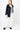Damen Kurz Parka Theba in Navy-Blau, Vorderansicht offen