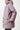 Parka Oversized warm gefüttert in violett für Damen