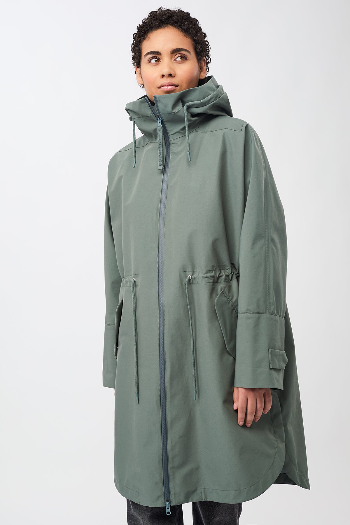 Parka Kenosha jacket by fashion label LangerChen in the color Sage
