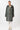 Regenparka im Oversized Look grau-grün mit Kapuze für Damen