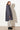Regenparka im Oversized Look grau-blau mit Kapuze für Damen