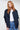 Damen Jacke Winton in Navy-Blau, Vorderansicht offen