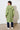 Damen Parka Mossbrun in Basil-Grün, Rückenansicht