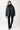 Puffer-Jacke hüftlang für Damen in dunkelblau