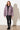 Puffer-Jacke hüftlang für Damen in grau-violett