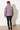 Puffer-Jacke hüftlang für Damen in grau-violett
