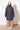 Fishtail Parka im lässigen Oversized-Look für Damen warm gefüttert in blau-grau mit Kapuze