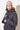 Fishtail Parka im lässigen Oversized-Look für Damen warm gefüttert in blau-grau mit Kapuze