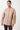 Blouson-Jacke für Damen mit organischen Steppungen in beige-rosa