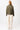 Wattierte Jacke mit kleinem Kragen für Damen in olive-grün