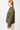 Wattierte Jacke mit kleinem Kragen für Damen in olive-grün