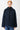 gerade,kurze Wolljacke für Damen in dunkelblau