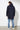 Herren Parka Darkin in Navy-Blau, Rückenansicht