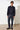 Herren Jacke Kempton in Navy-Blau, Vorderansicht geschlossen