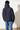 Herren Kurz Parka Cobden in Navy-Blau, Rückenansicht