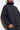 blaue gefütterte Jacke mit Kapuze