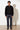Langerchen Jacke für Herren in Schwarz- Outfit Front