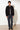 Langerchen Jacke für Herren in Schwarz- Outfit Front