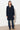 Kurzmantel für Damen in navy 