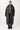 Wattierter  Damen Parka mit Karo-Stepp schwarz