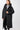 Langerchen Langer Mantel für Frauen in Schwarz- Front