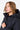 Langerchen Langer Mantel für Frauen in Blau- Detail
