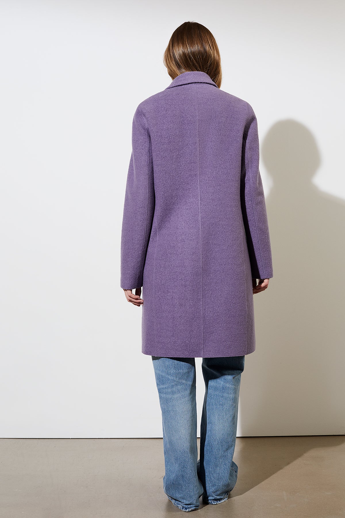 Coat Coat Classical Ii by the fashion label LangerChen in the color Purple fairly produced from sustainable materials