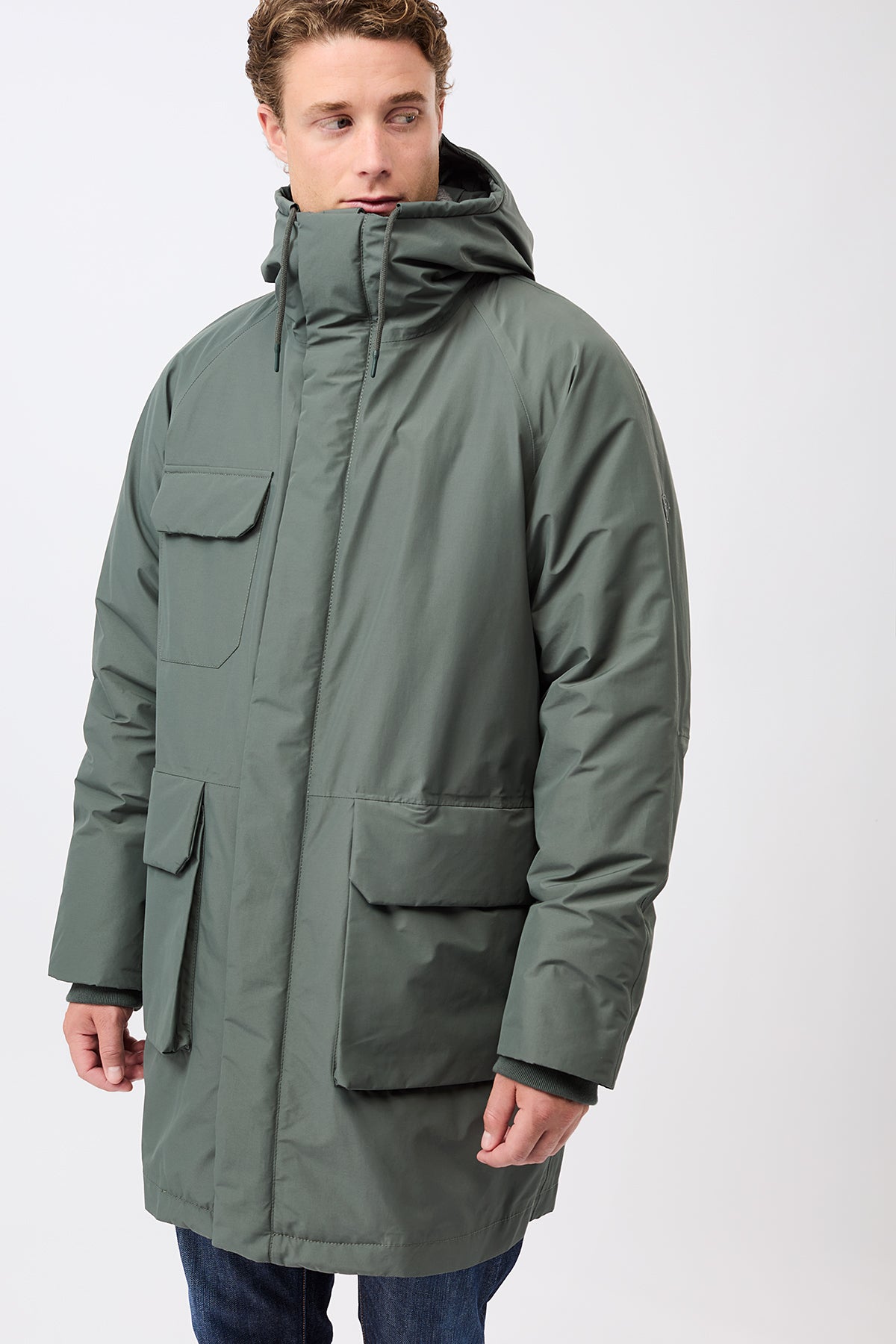 Herren Parka grün