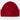 rote Mütze Wolle unisex Grobstrick mit Aufschlag