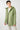 Damen Kurz Parka Lismore Short in Basil-Grün, Vorderansicht offen  