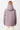 Wattierter Kurzparka für Damen in violett