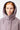 Wattierter Kurzparka für Damen in violett