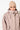 Wattierter Kurzparka für Damen in alt-rosa