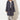 Regenparka im Oversized Look grau-blau mit Kapuze für Damen