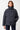 Puffer-Jacke hüftlang für Damen in dunkelblau