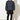 Blouson-Jacke mit Karo-Stepp aus Wolle für Damen in grau