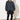 Blouson-Jacke mit Karo-Stepp aus Wolle für Damen in grau