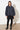 Blouson-Jacke mit Karo-Stepp aus Wolle für Damen in grau