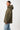 Beidseitig tragbare Bomber-Jacke für Damen in olive-grün