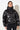 Beidseitig tragbare Bomber-Jacke für Damen in schwarz