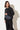 Blouson-Jacke mit Rundkragen wendbar für Damen in grau und schwarz